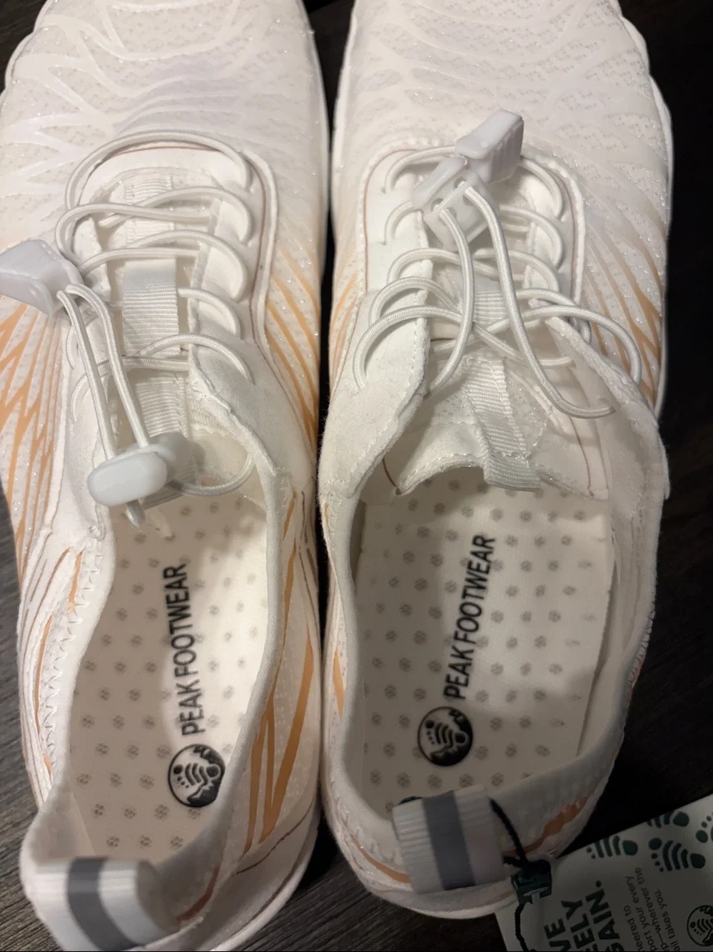 NWT Hike Footwear Lorax Pro Barefoot Shoes White Peach Unisex EU 41 / W10 M8.5